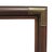 FREE SHIPPING ANYWHERE IN THE CONTINENTAL US! This is a dark wood picture frame with brass corners. Measures 16" x 27 3/4"...