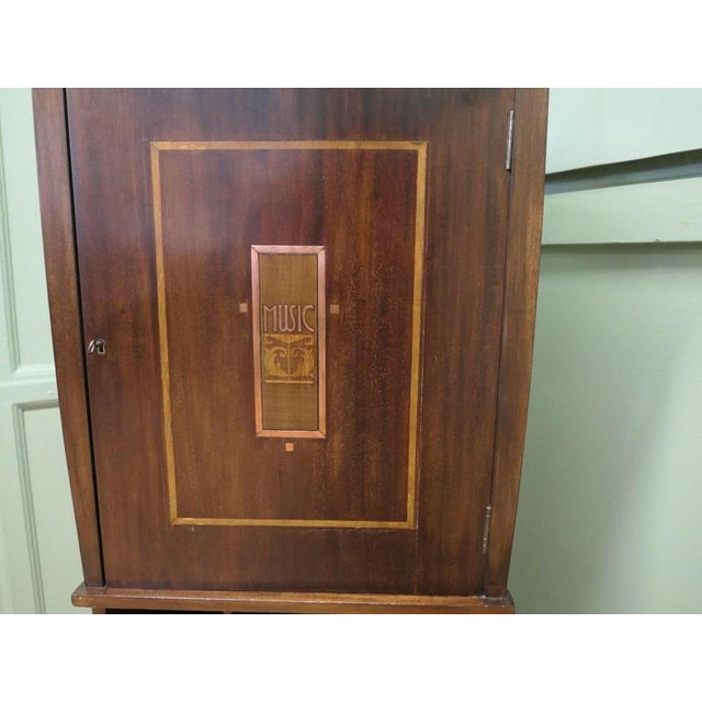 Wood Scottish Arts and Crafts Music Cabinet by Harvey Ellis, 1900 For Sale - Image 7 of 8