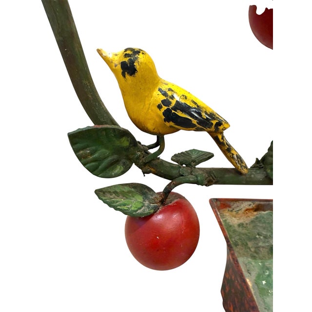 Monumental Tole Espalier With Birds and Apples For Sale - Image 9 of 12