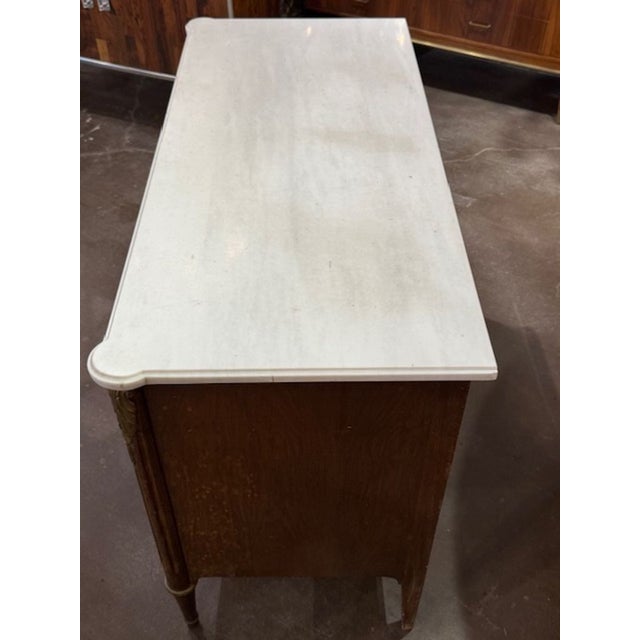 French Louis XVI Commode With Marble Top For Sale - Image 4 of 6
