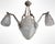 Art Deco Chandelier with Three Tulips and Shell by Degué For Sale - Image 6 of 18