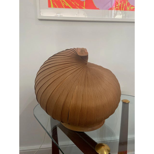 Scandinavian Modern Hans-Agne Jakobsson Pine Bentwood Table Lamp for AB Ellysett. The "sputnik"-model was designed and...