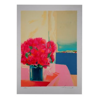 Claude Hemeret, Window on the Mediterranean, Lithograph For Sale