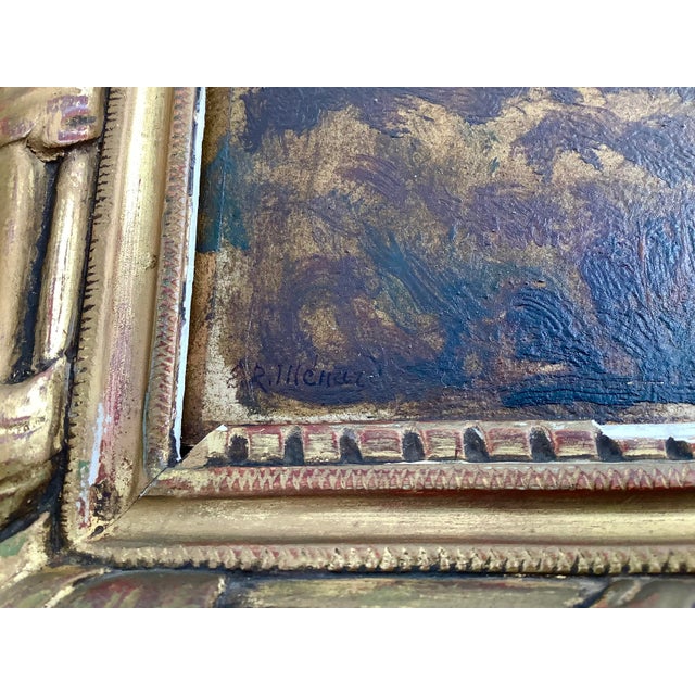 1920s 1920s Original Landscape Oil Painting by French Artist Emile-Rene Menard, Signed For Sale - Image 5 of 7
