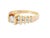 Contemporary 1990s 14k Yellow Gold Diamond Engagement Band, Size 10.75 For Sale - Image 3 of 9