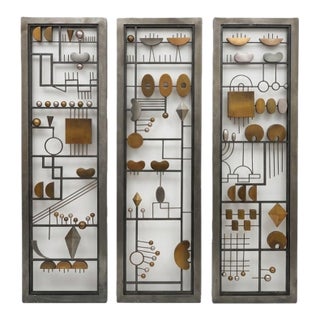 Mid Century Italian 3 Panel Screen For Sale