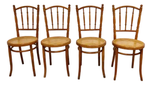 Vintage Bistro Chairs, 1950s, Set of 4