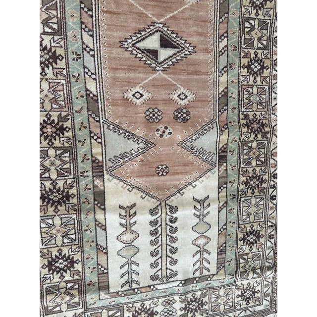 Green Vintage Turkish Style Rug, 1980s For Sale - Image 8 of 16