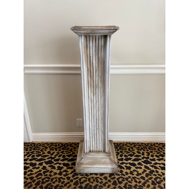 Vintage 1980’s 52” Pedestal Display Columns - A Pair For Sale - Image 9 of 15