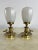 Mid-Century Brass and Murano Glass Table Lamps, 1950s, Set of 2 For Sale - Image 9 of 9