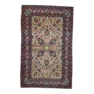 Antique Tehran Rug 4'7'' x 7'3'' For Sale