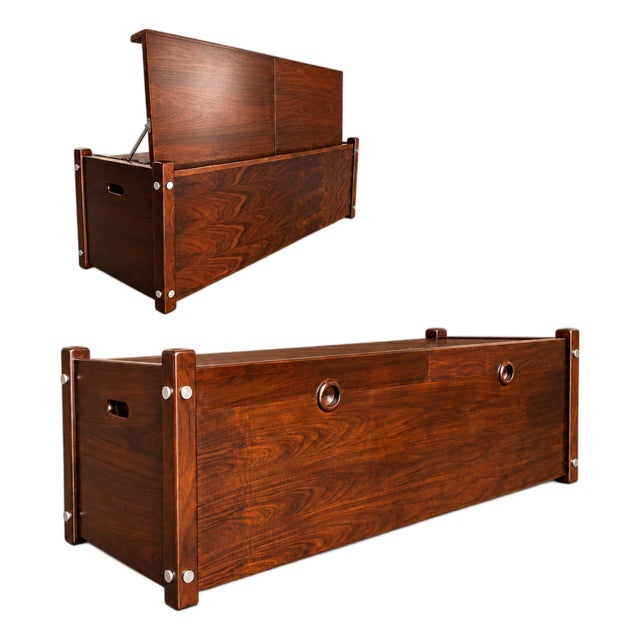 Brazilian Rosewood “Sabará” Trunk by Sergio Rodrigues, Brazil, circa 1965 — Lot 1124 For Sale