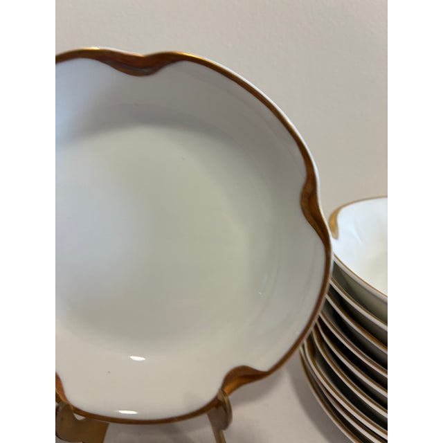 A lovely set of vintage finds ready for your table: 10 antique Haviland & Co. Limoges porcelain bowls, each with a soft,...