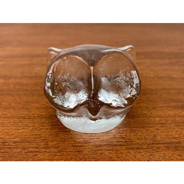 Mid-Century Scandinavian Art Glass Owl, 1960s For Sale - Image 13 of 13