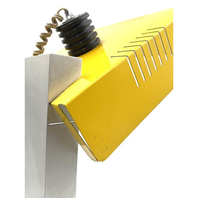 Space Age Yellow Cubic Table Lamp, Italy, 1970s For Sale - Image 15 of 18