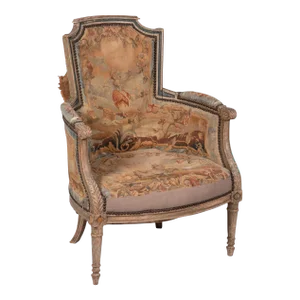 Antique French Louis XVI Bergere Arm Chair