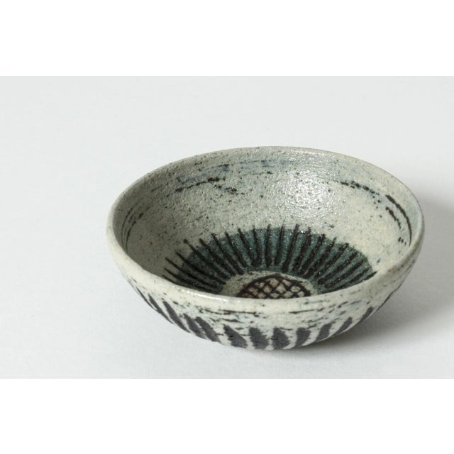 Mid-Century Modern Bowl in Stoneware by Anders B. Liljefors For Sale - Image 3 of 9