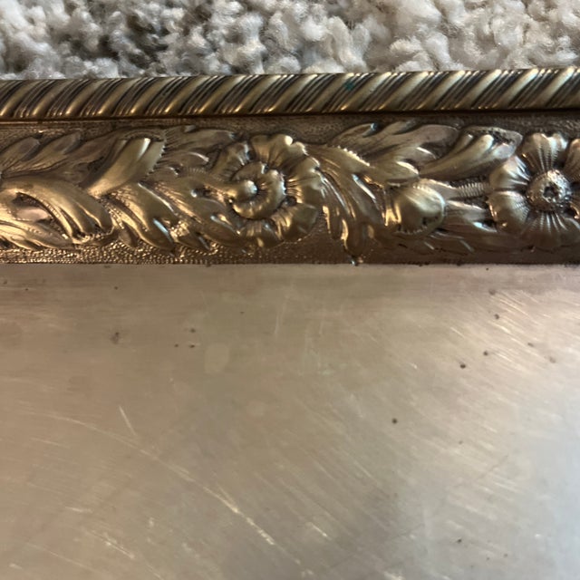 Metal Antique Gorham Co. Serving Tray Set of 3 Plates For Sale - Image 7 of 8