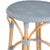 Tobias 24 in. Seat Height Round Rattan Backless Counter Stool, Baby Blue/ Natural Rattan Frame For Sale In Chicago - Image 6 of 8