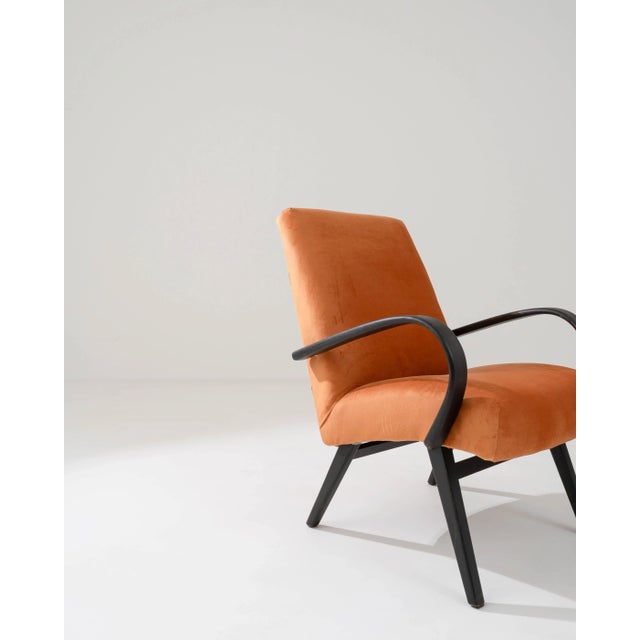 1950s Czech Upholstered Armchairs, A Pair For Sale - Image 11 of 12