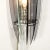 Pair of Mid-Century Modernist Curved Smoked Glass & Chrome Sconces by Veca For Sale In New York - Image 6 of 12