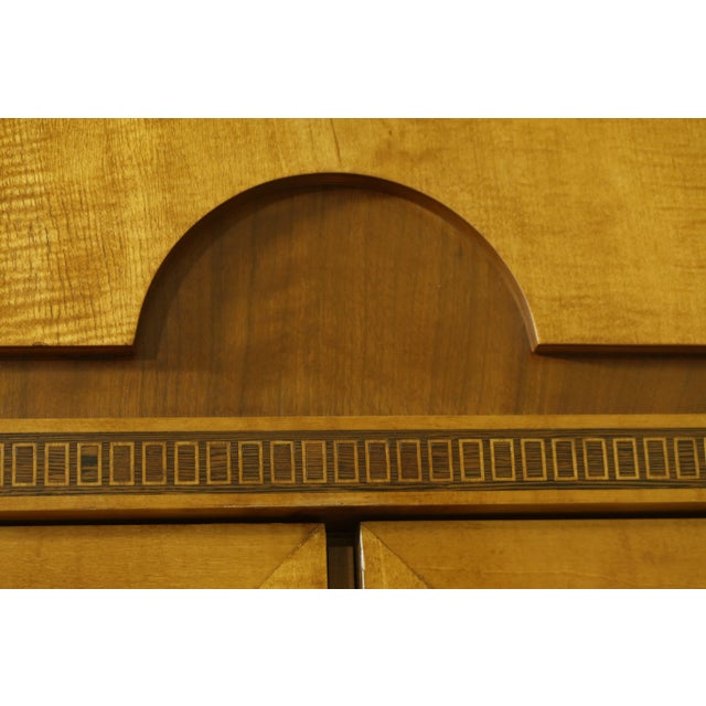 Hickory White Biedermeier Style Satinwood China Cabinet For Sale In Philadelphia - Image 6 of 13