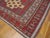 Late 19th Century 1890s Red Geometric Tribal Caucasian Kazak Fachralo Rug 6'8" X 7'9" Handknotted Wool Carpet For Sale - Image 5 of 5