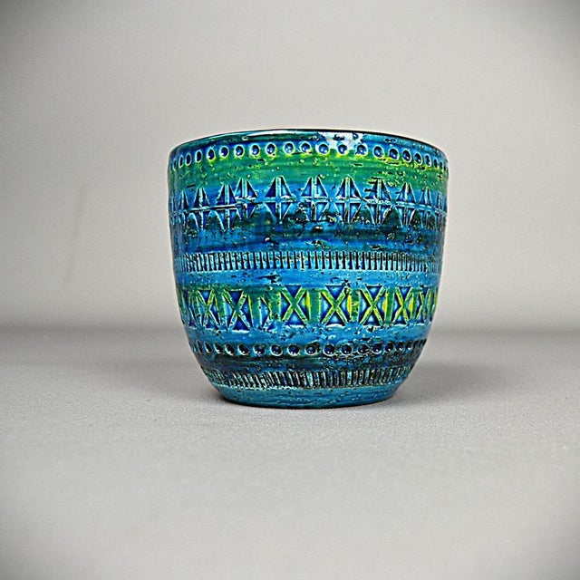 Rimini Blu Vase by Aldo Londi for Bitossi, 1960s For Sale - Image 4 of 10