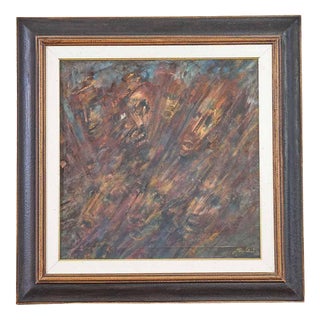 Bruno Fantini, Abstract Composition, 2000s, Oil Painting on Canvas, Framed For Sale