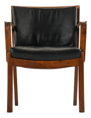Armchair in Mahogany and Leather from Tove & Edvard Kindt-Larsen, 1930s