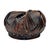 Wood Japanese Showa Period Bamboo Ikebana Basket With Ajiro Weave 8" For Sale - Image 7 of 11