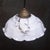 French White Clichy Marble Patern Glass Pendant Lamp, 1920s For Sale - Image 4 of 8