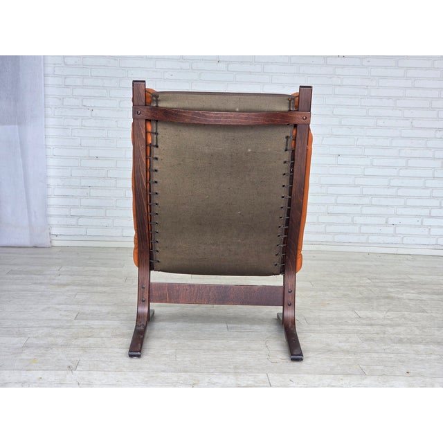 Norwegian Siesta Lounge Chair in Leather by Ingmar Relling for Westnofa, 1970s For Sale - Image 15 of 18
