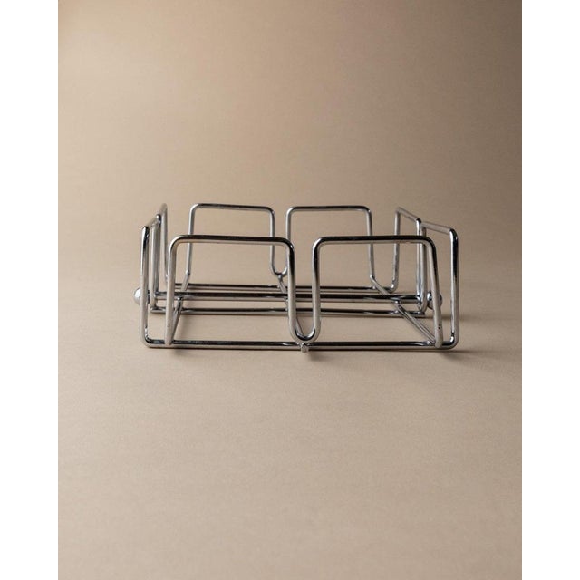 Space Age Chrome Napkin Holder, Italy, 1980s For Sale - Image 5 of 13