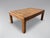 Wood Vintage French Walnut Slat Coffee Table, 1950 For Sale - Image 7 of 8