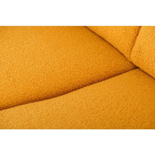 Yellow Rosewood Case Sofa in the Style of Milo Baughman, 1970s For Sale - Image 8 of 17