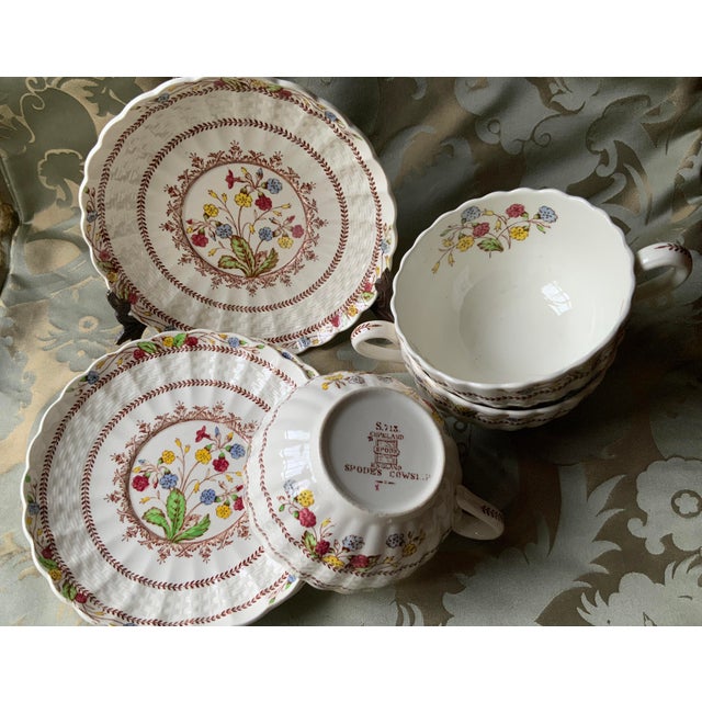 1930s Copeland Spode Cowslip Pattern Cup & Saucer Set 6 Pieces Chairish