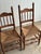Vintage Country Oak Rush-Seat Dining Chairs, Set of 4 For Sale - Image 4 of 12