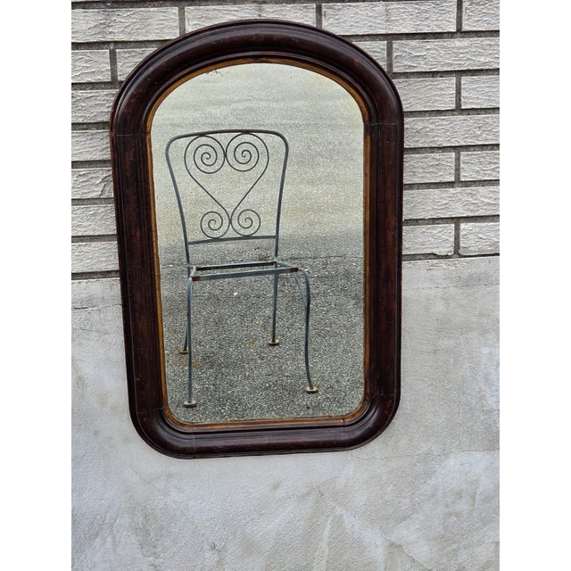19th Century Victorian Walnut, American Made Mirror Original Paint. For Sale - Image 12 of 17