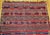 Vintage Moroccan Tribal Kilim Rug, Handwoven Wool, Stripe Pattern, Red & Blue, 5x8 For Sale - Image 13 of 18