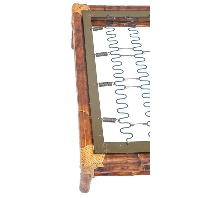 Wood Daybed in Bamboo, 1960s For Sale - Image 7 of 9