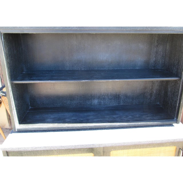 Mid 20th Century 2 Piece Holman Furniture China Hutch Buffet Credenza For Sale - Image 10 of 12