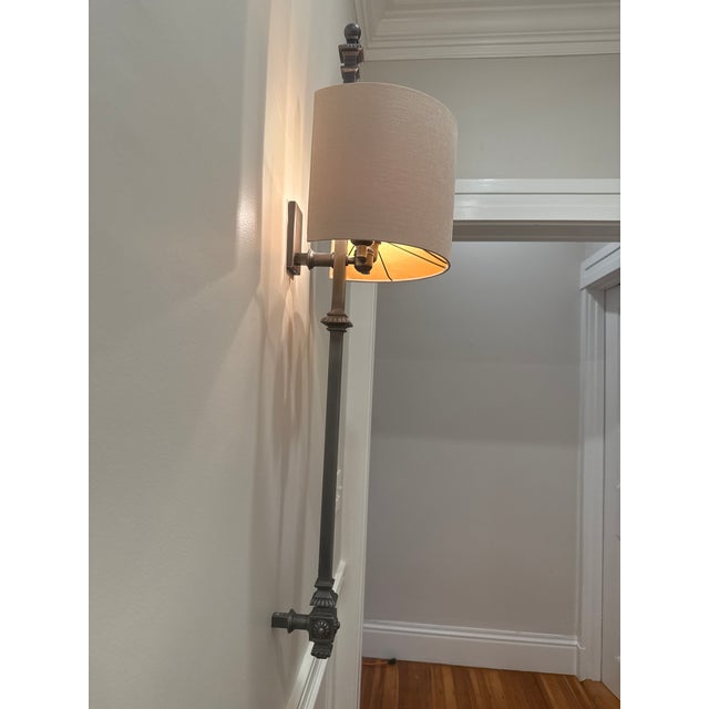 Restoration Hardware 4 Restoration Hardware Lorraine Architectural Railing Sconce For Sale - Image 4 of 18