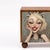 Greige "The Witness of Three" Limited-Edition Hand Painted Credenza For Sale - Image 8 of 11