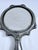 Glass Antique Art Nouveau Silver Hand Mirror/Dark and Moody Vibe. For Sale - Image 7 of 11