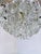 Hollywood Regency Vintage Italian Basket Chandelier With Ornate Floral Brass Band For Sale - Image 3 of 8