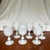 French Vintage French Portiex Vallerysthal White Opaline Goblets- Set of Six For Sale - Image 3 of 11