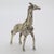 Vintage Italian Handmade Silver Giraffe Figurine, 1970s For Sale - Image 3 of 11