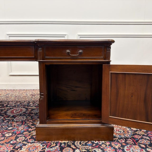 Large Classic English Partnerdesk For Sale - Image 15 of 18
