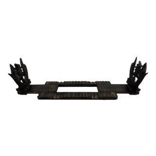 1930s Carved Black Forest Book Slide For Sale